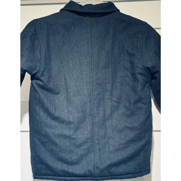 Kenneth Cole Reaction Wool Blend Black Double Breasted & Pockets Coat Boys Sz 4 - Picture 8 of 12